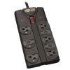 Tripp Lite Surge Protector Power Strip 8 Outlet 8 ' Cord Black 1440 J