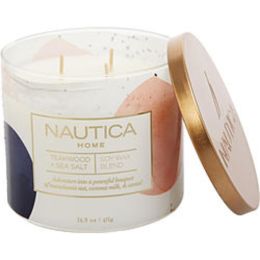 Nautica Teakwood & Sea Salt By Nautica Candle 14.5 Oz For Anyone