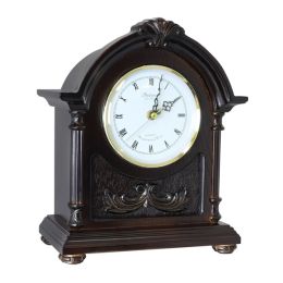 Bedford Clock Collection Wood Mantel Clock with Chimes