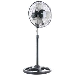 Impress Mighty Mite 10 Inch 3 Speed High Velocity Standing Fan in Black